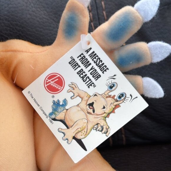 1991 Hoover Vacuum Dirt Beastie Plush Tags Attached 12" RARE Alien - Picture 3 of 8